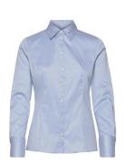 The Fitted Shirt Tops Shirts Long-sleeved Blue HUGO