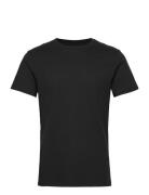 Crew-Neck Cotton Tops T-shirts Short-sleeved Black Bread & Boxers