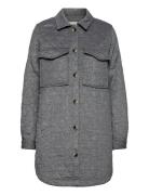 Objvera Owen Long Quilt Jacket Tikkitakki Grey Object