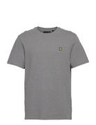 Plain T-Shirt Tops T-shirts Short-sleeved Grey Lyle & Scott