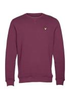 Crew Neck Sweatshirt Tops Sweat-shirts & Hoodies Sweat-shirts Purple L...