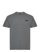 Vintage Logo Emb Tee Tops T-shirts Short-sleeved Grey Superdry