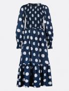 Flake Dress Polvipituinen Mekko Navy Fabienne Chapot