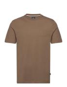 Thompson 01 Tops T-shirts Short-sleeved Brown BOSS