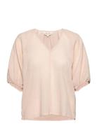 Oteliapw Bl Tops Blouses Short-sleeved Pink Part Two