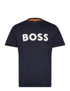 Thinking 1 Tops T-shirts Short-sleeved Navy BOSS