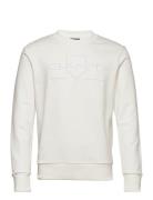 Reg Tonal Shield C-Neck Sweat Tops Sweat-shirts & Hoodies Sweat-shirts...