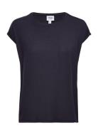 Vmava Plain Ss Top Gajrs Tops T-shirts & Tops Short-sleeved Navy Vero ...