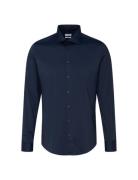 New Kent Tops Shirts Business Navy Seidensticker