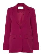 Vikamma Loose Blazer - Noos Blazers Single Breasted Blazers Burgundy V...