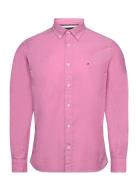 1985 Flex Oxford Rf Shirt Tops Shirts Casual Pink Tommy Hilfiger
