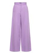 Nlfrin Hw Wide Pant Bottoms Trousers Wide Leg Purple LMTD