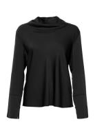 Ayumi Blouse Tops Blouses Long-sleeved Black Ahlvar Gallery