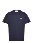 Community T-Shirt Tops T-shirts Short-sleeved Navy Les Deux