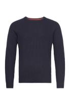 Jjpannel Knit Crew Neck Aw23 Tops Knitwear Round Necks Navy Jack & J S