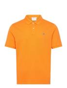 Reg Shield Ss Pique Polo Tops Polos Short-sleeved Orange GANT