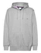 Reg Shield Full Zip Hoodie Tops Sweat-shirts & Hoodies Hoodies Grey GA...