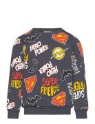 Nmmsolo Superfriends Sweat Bru Wab Tops Sweat-shirts & Hoodies Sweat-s...