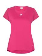 Tie-Break T-Shirt Women Sport T-shirts & Tops Short-sleeved Pink Head