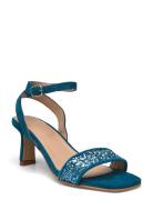 Sandals - Block Heels Korolliset Sandaalit Blue ANGULUS