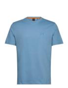 Tales Tops T-shirts Short-sleeved Blue BOSS