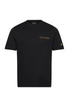Collegiate T-Shirt Tops T-shirts Short-sleeved Black Lyle & Scott