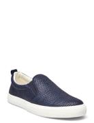 Haddley Leather-Trim Straw Sneaker Tennarit Sneakerit Navy Lauren Ralp...