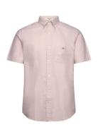 Reg Oxford Ss Shirt Tops Shirts Short-sleeved Pink GANT