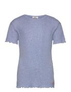 Pointella Trixina Tee Tops T-shirts Short-sleeved Blue Mads Nørgaard