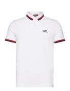 Sportswear Relaxed Tipped Polo Tops Polos Short-sleeved White Superdry