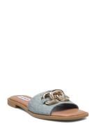 Gene Sandal Matalapohjaiset Sandaalit Blue Steve Madden