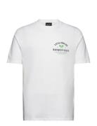 Racquet Club Graphic T-Shirt Tops T-shirts Short-sleeved White Lyle & ...