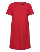 D1. Tp Jersey Pique Dress Lyhyt Mekko Red GANT