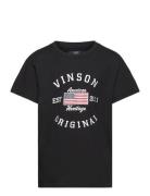 Korbin Reg Sj Vin J Tee Tops T-shirts Short-sleeved Navy VINSON
