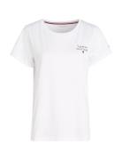 Short Sleeve T-Shirt Tops T-shirts & Tops Short-sleeved White Tommy Hi...