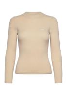 Crew Rib Sweater Pearled Ivory Tops Knitwear Jumpers Beige LEVI´S Wome...