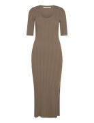 Salvagz Long Dress Maksimekko Juhlamekko Brown Gestuz