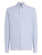 Solid Heritage Oxford Rf Shirt Tops Shirts Casual Blue Tommy Hilfiger
