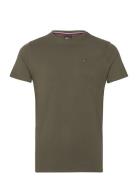 Tjm Xslim Jersey Tee Tops T-shirts Short-sleeved Khaki Green Tommy Jea...