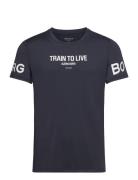Borg Graphic T-Shirt Tops T-shirts Short-sleeved Black Björn Borg