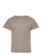 Rib Jersey T-Shirt Tops T-shirts Short-sleeved Grey Copenhagen Colors