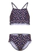 Bikini W. Frills, Aop Bikinit Multi/patterned Color Kids