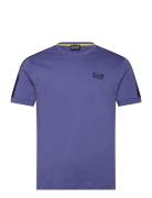 T-Shirt Tops T-shirts Short-sleeved Blue EA7