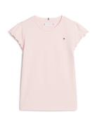 Essential Ruffle Sleeve Top Ss Tops T-shirts Short-sleeved Pink Tommy ...