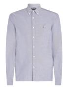 Oxford Dobby Sf Shirt Tops Shirts Casual Blue Tommy Hilfiger