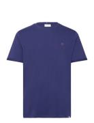 Nørregaard T-Shirt - Seasonal Tops T-shirts Short-sleeved Navy Les Deu...