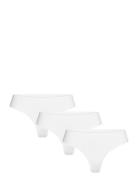 Pcnamee Thong 3-Pack Noos Stringit Alusvaatteet White Pieces