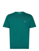 T-Shirt Tops T-shirts Short-sleeved Green United Colors Of Benetton