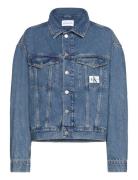 Boxy Denim Jacket Farkkutakki Denimtakki Blue Calvin Klein Jeans
