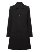 Crepe Coat Ohut Pitkä Takki Black Lauren Ralph Lauren